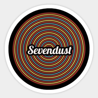 Sevendust / Funny Circle Style Sticker